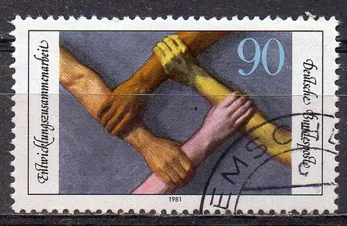 BRD, Mi-Nr. 1103 gest., Entwicklungszusammenarbeit