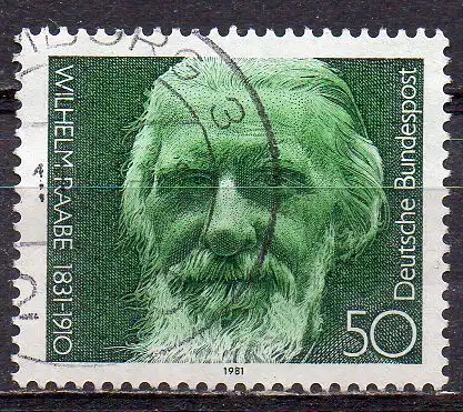 BRD, Mi-Nr. 1104 gest., Wilhelm Raabe