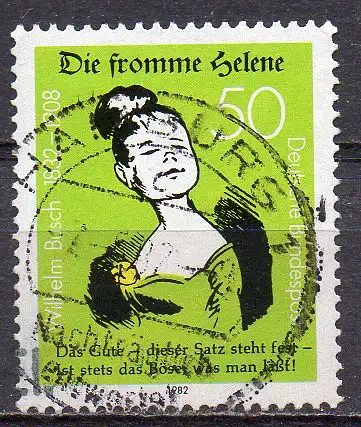 BRD, Mi-Nr. 1129 gest., 150. Geburtstag von Wilhelm Busch