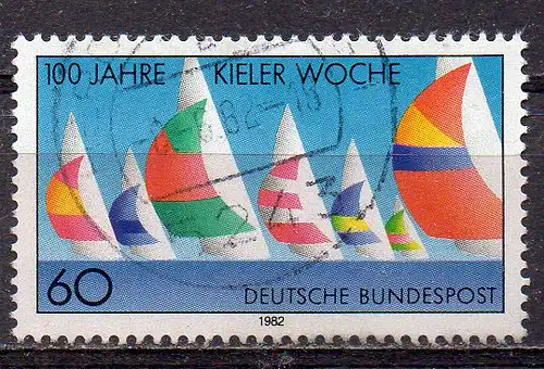 BRD, Mi-Nr. 1132 gest., 100 Jahre Kieler Woche