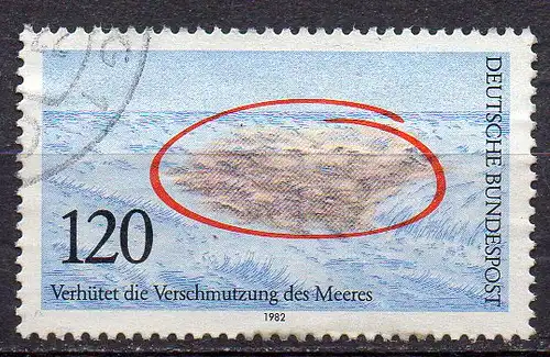 BRD, Mi-Nr. 1144 gest., Verhütung der Verschmutzung der Meere