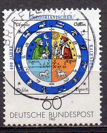 BRD, Mi-Nr. 1155 gest., 400  Jahre Gregorianischer Kalender
