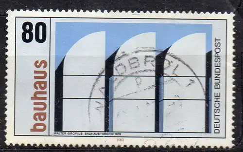 BRD, Mi-Nr. 1166 gest., Bauhaus - 100. Geburtstag von Walter Gropius