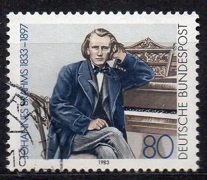 BRD, Mi-Nr. 1177 gest., Johannes Brahms