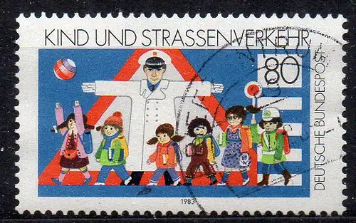 BRD, Mi-Nr. 1181 gest., Kind und Straßenverkehr