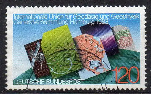 BRD, Mi-Nr. 1187 gest., Union für Geodäsie und Geophysik