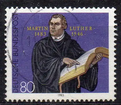 BRD, Mi-Nr. 1193 gest., 500. Geburtstag von Martin Luther