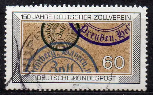 BRD, Mi-Nr. 1195 gest., Deutscher Zollverein