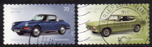 BRD, Mi-Nr. 3213 - 3214 gest., kompl., gestanzt, Klassische Automobile