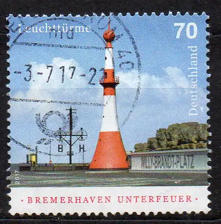 BRD, Mi-Nr. 3317 gest., Leuchtturm Bremerhaven Unterfeuer