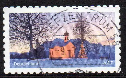 BRD, Mi-Nr. 3346 gest., gestanzt, Weihnachten 2017