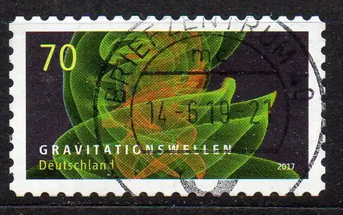 BRD, Mi-Nr. 3356 gest., gestanzt, Gravitationswellen