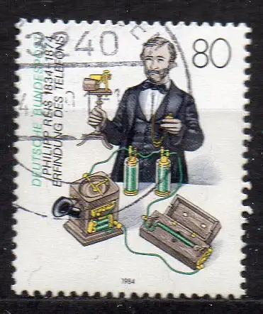 BRD, Mi-Nr. 1198 gest., Philipp Reis