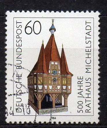 BRD, Mi-Nr. 1200 gest., 500 Jahre Rathaus Michelstadt