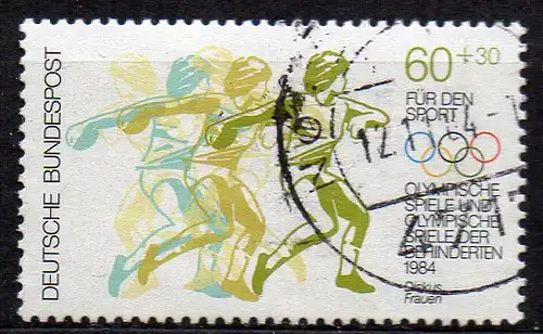 BRD, Mi-Nr. 1206 gest., Sporthilfe - Olympische Spiele Los Angeles 1984