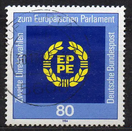 BRD, Mi-Nr. 1209 gest., 2. Direktwahl zum Europäischen Parlament