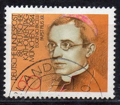 BRD, Mi-Nr. 1220 gest., Deutscher Kathlikentag München - Papst Pius XII