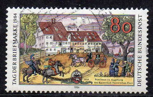 BRD, Mi-Nr. 1229 gest., Tag der Briefmarke 1984
