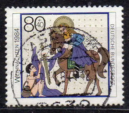 BRD, Mi-Nr. 1233 gest., Weihnachten 1984