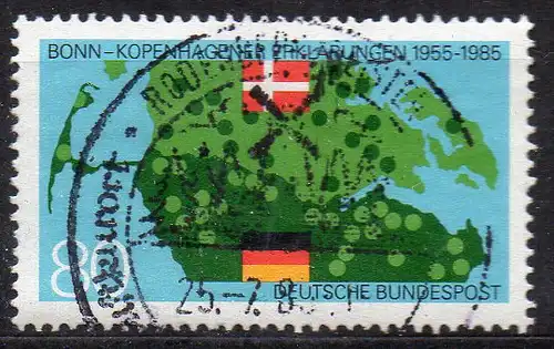 BRD, Mi-Nr. 1241 gest., 30 Jahre Bonn-Kopenhagener Erklärungen