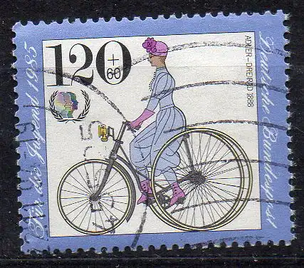 BRD, Mi-Nr. 1245 gest., Jugend 1985 - Historische Fahrräder