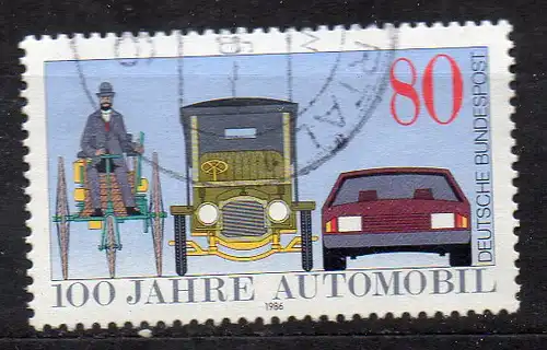 BRD, Mi-Nr. 1268 gest., 100 Jahre Automobil