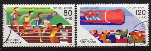 BRD, Mi-Nr. 1269 - 1270 gest., kompl., Sporthilfe 1986