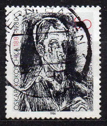 BRD, Mi-Nr. 1272 gest., Oskar Kokoschka
