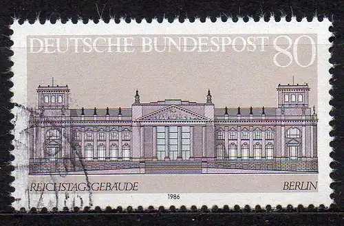 BRD, Mi-Nr. 1287 gest., Reichstagsgebäude Berlin (aus Block 20)