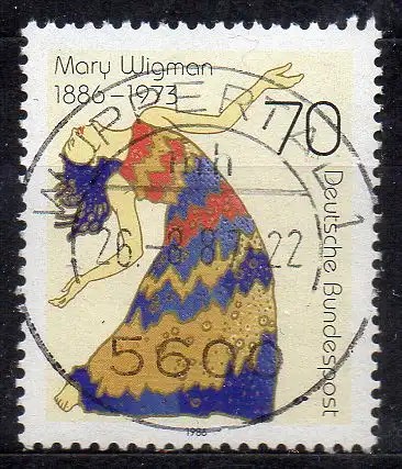 BRD, Mi-Nr. 1301 gest., Mary Wigman