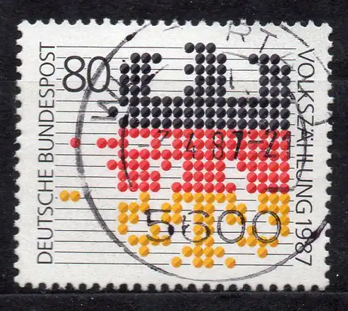 BRD, Mi-Nr. 1309 gest., Volkszählung