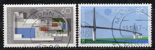 BRD, Mi-Nr. 1321 - 1322 gest., kompl., Europa CEPT 1987