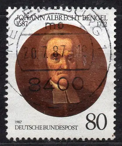BRD, Mi-Nr. 1324 gest., Johann Albrecht Bengel
