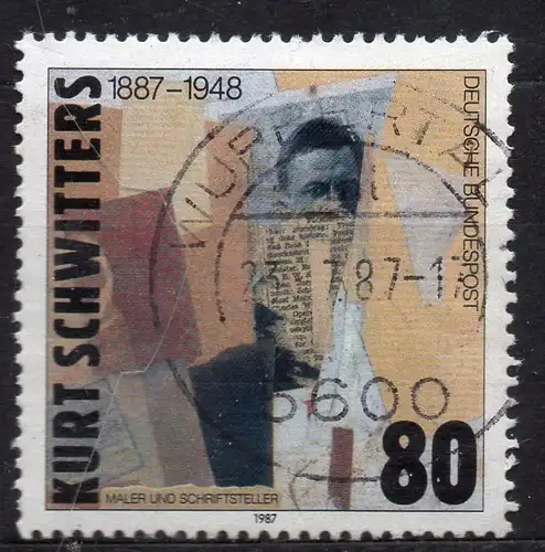 BRD, Mi-Nr. 1326 gest., Kurt Schwitters