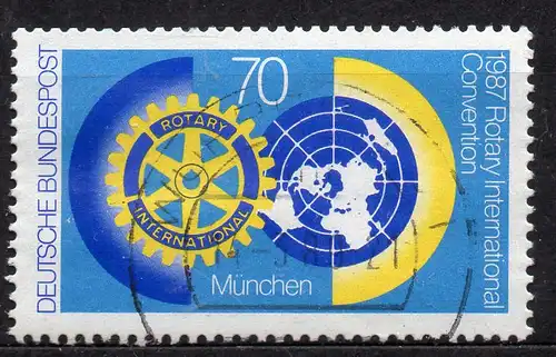 BRD, Mi-Nr. 1327 gest., Rotary-Club