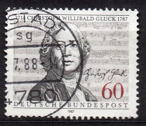 BRD, Mi-Nr. 1343 gest., Chritoph Willibald Gluck