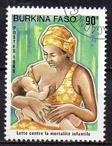 Burkina Faso, Mi-Nr. 1075 gest., Kampf gegen Kindersterblichkeit