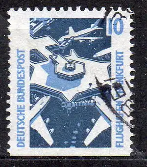 BRD, Mi-Nr. 1347 D gest., Sehenswürdigkeiten - Flughafen Frankfurt am Main