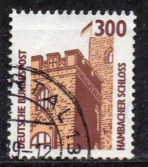 BRD, Mi-Nr. 1348 gest., Sehenswürdigkeiten - Hambacher Schloss