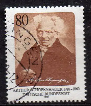 BRD, Mi-Nr. 1357 gest., Arthur Schopenhauer