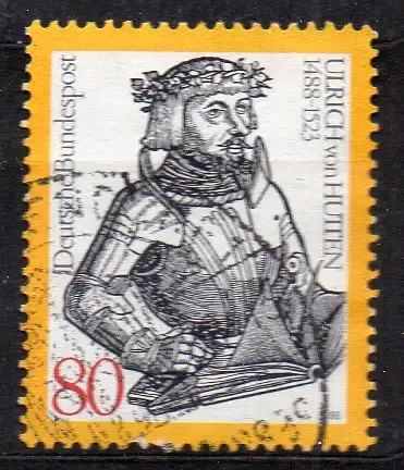 BRD, Mi-Nr. 1364 gest., Ulrich von Hutten