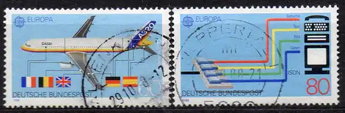 BRD, Mi-Nr. 1367 - 1368 gest., kompl., Europa CEPT 1988