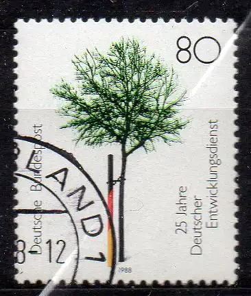 BRD, Mi-Nr. 1373 gest., 25 Jahre Deutscher Entwicklungsdienst