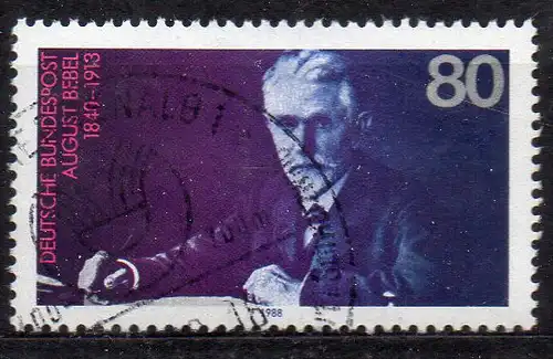 BRD, Mi-Nr. 1382 gest., August Bebel