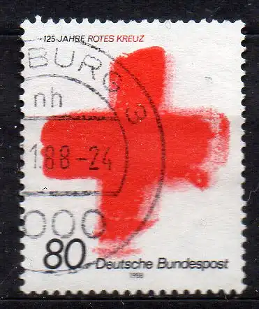 BRD, Mi-Nr. 1387 gest., 125 Jahre Internationales Rotes Kreuz