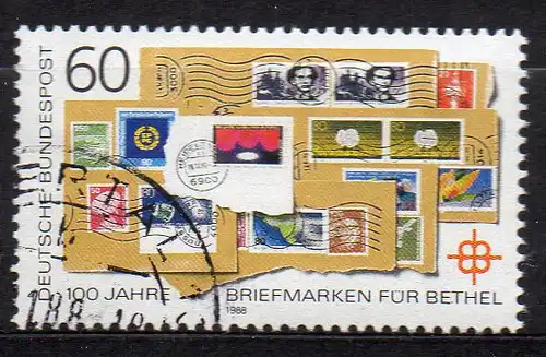 BRD, Mi-Nr. 1395 gest., 100 Jahre Briefmarken für Bethel