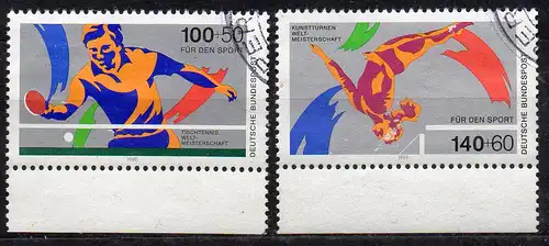 BRD, Mi-Nr. 1408 - 1409 gest., kompl., Sporthilfe 1989
