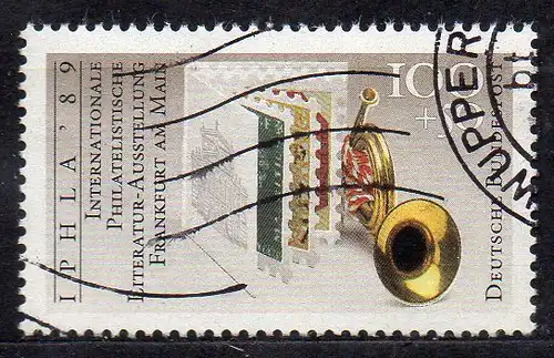 BRD, Mi-Nr. 1415 gest., Weltausstellung für philatelistische Literatur IPHLA ´89