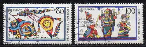 BRD, Mi-Nr. 1417 - 1418 gest., kompl., Europa CEPT 1989