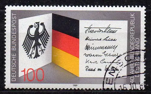 BRD, Mi-Nr. 1421 gest., 40 Jahre Bundesrepublik Deutschland